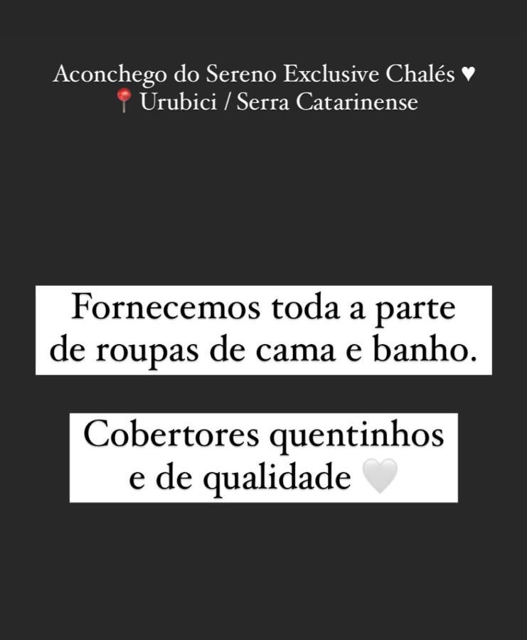 Aconchego do Sereno Exclusive Chales Urubici Exterior foto